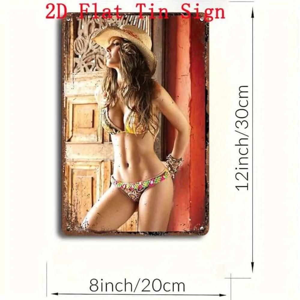 

SUBK Metal Poster 8x12 Inch Retro Wall Art - Easy Hang Decor for Home Bar Garage Man Cave Bathroom 20x30cm（7.8x11.8inch）