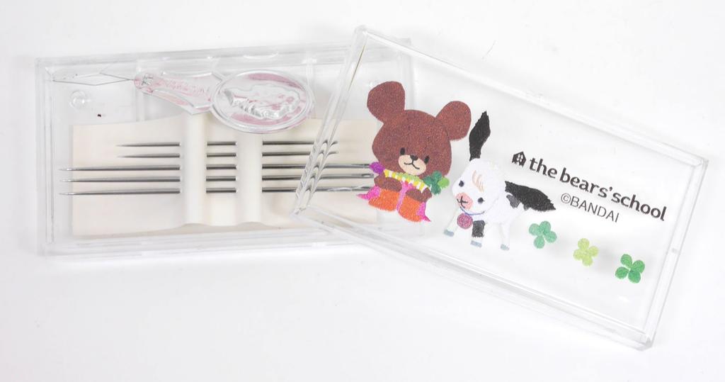 Misasa The School Sewing Kit Pink Zipper Pouch Round Type 1764 Bears'