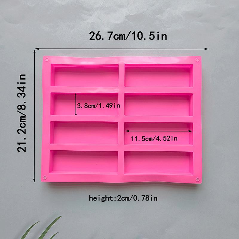 8 Cavity Cake Mold Sugarcraft Bread Fondant Cake Baking Mold Mini Fancy Cake Pan Silicone Mould Diy Baking Tools