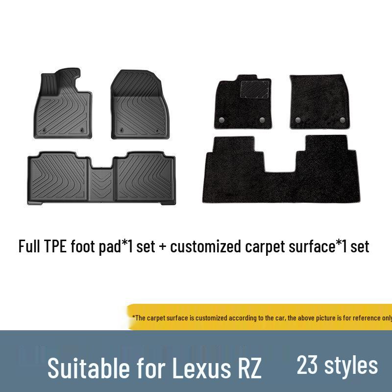 Lexus RZ 23-24 TPE All-Weather Floor and Trunk Mats