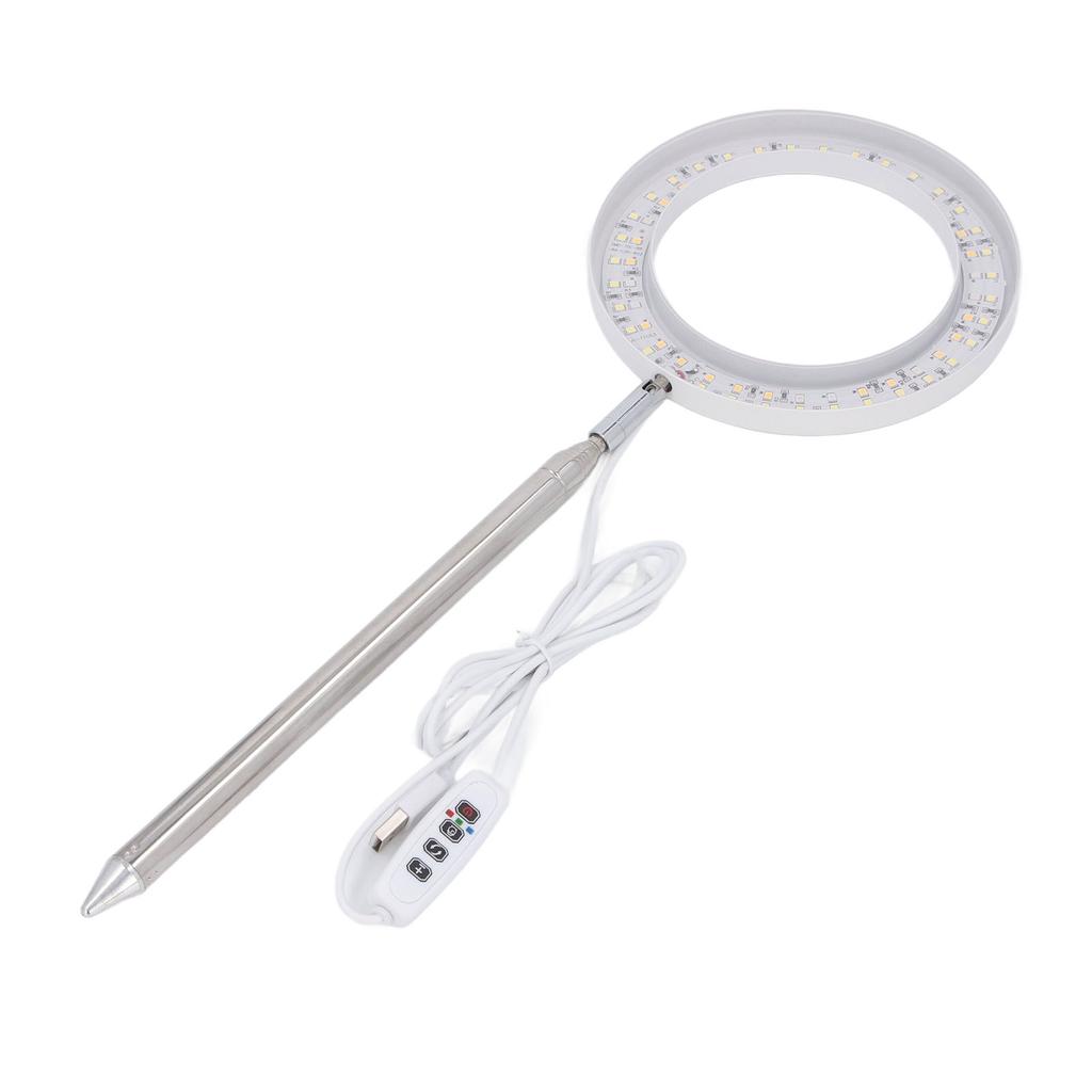 6inch Grow Light Full Spectrum Plant Light 26.5-165cm Adjustable Height Timing and Dimming Growing