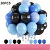 10 Zoll 30 Stück Glitzerpapier-Schnipsel Ballon-Set Dekoration Ballons Weihnachten Halloween Geburtstag Feiertag