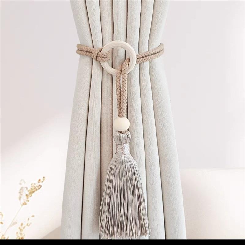 The New Style of Simple and Light Luxury Curtain Straps, One Pack of Tassels, Woven Rope, Storage Curtain Buckle, Home Decoration