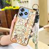 Back Cover Cartoon Phone Case For ZTE Blade A73 4G/V50 Smart Cute Kickstand Wristband Shockproof Waterproof Soft case