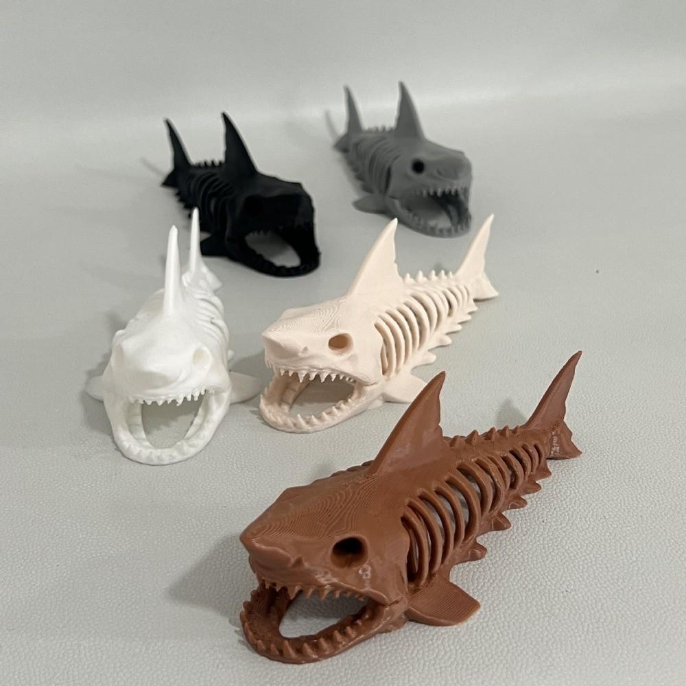 Maison Hideaway Squelette de Requin Imprimée en 3D Non Peinte Aquarium Grotte Souterraine Aquarium
