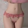 Sex Underwear Sexy Pure Desire Low Waist Large Size Lace Metal Chain Thong Women's T Pants Hair