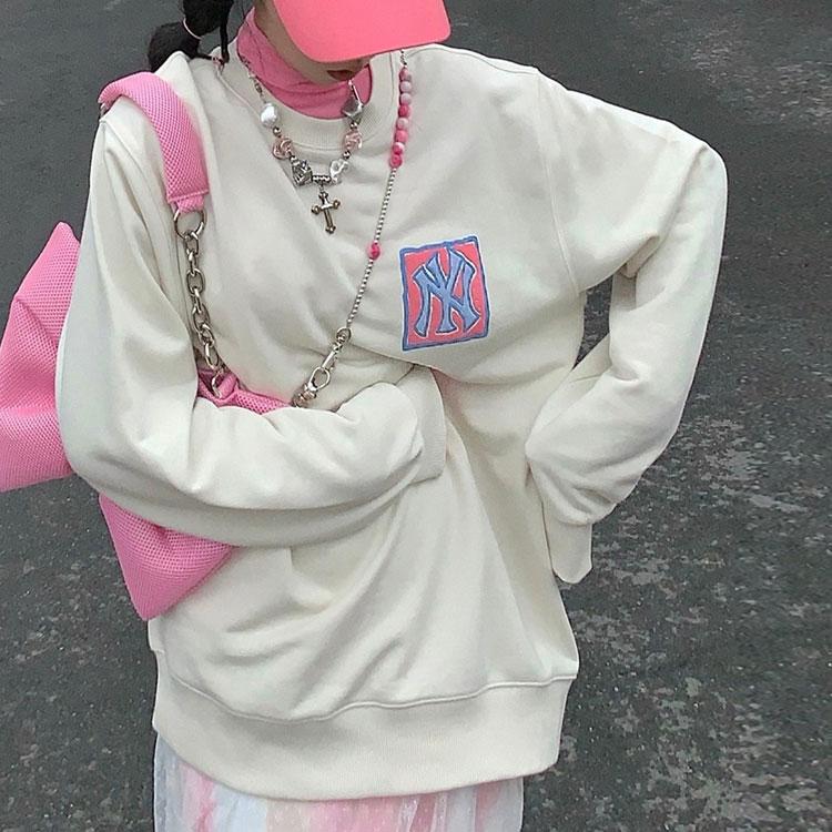 New MLB Like Series Sweatshirts Unisex White 3AMTL0414-50CRS