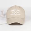 APRSSKI SOCIAL CLUB Printed Washed Baseball Cap Soft Stylish and Versatile PostSki Casual Wear For Ski Enthusiasts Holiday