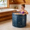 Folding Adult Bath Tub Household Thickened Insulated Bathtub Portable Round Enlarged Bathing Bucket Foldable Bathroom SPA Bucket