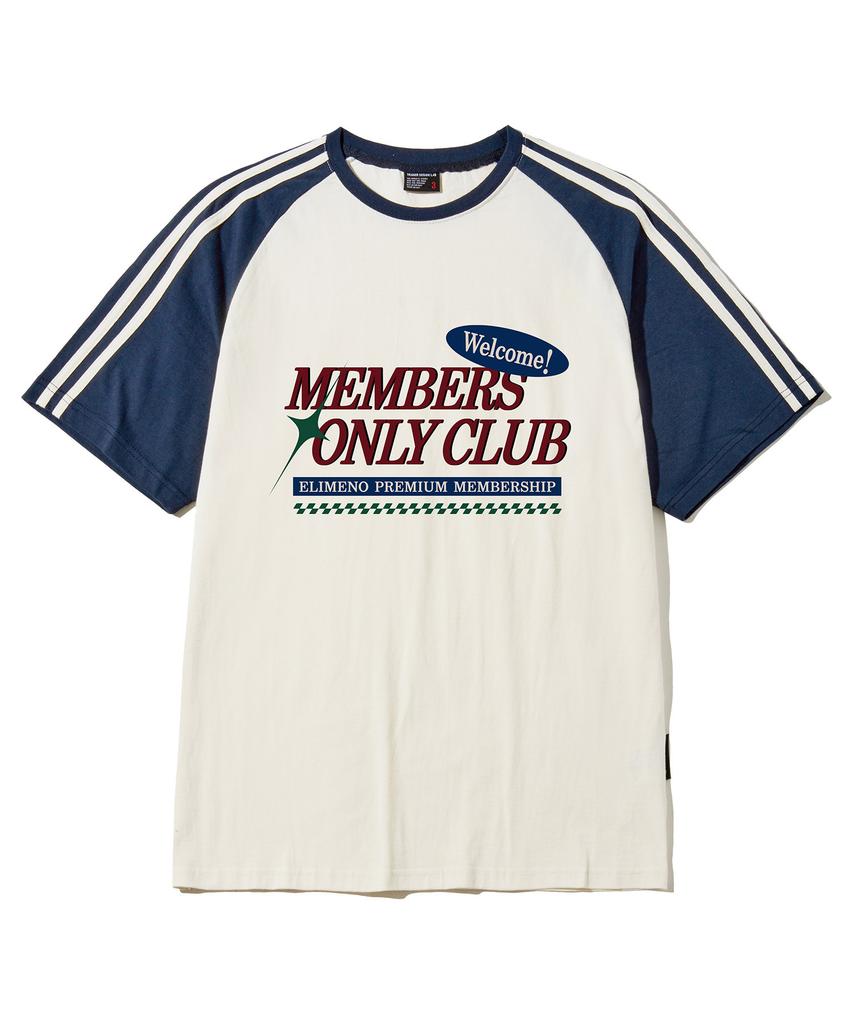 ELIMENO El Club Raglan Line Short Sleeve T-Shirt 4 Colors (Type B)