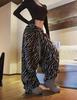 Korean INS Style Women's Soft Tiger Stripe Sweatpants - Cozy Winter Wear for Indoors & Outdoors