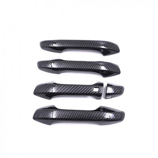 For Kia Forte 2019-2021 Carbon Fiber Abs Exterior Outside Door Handle Cover Trim
