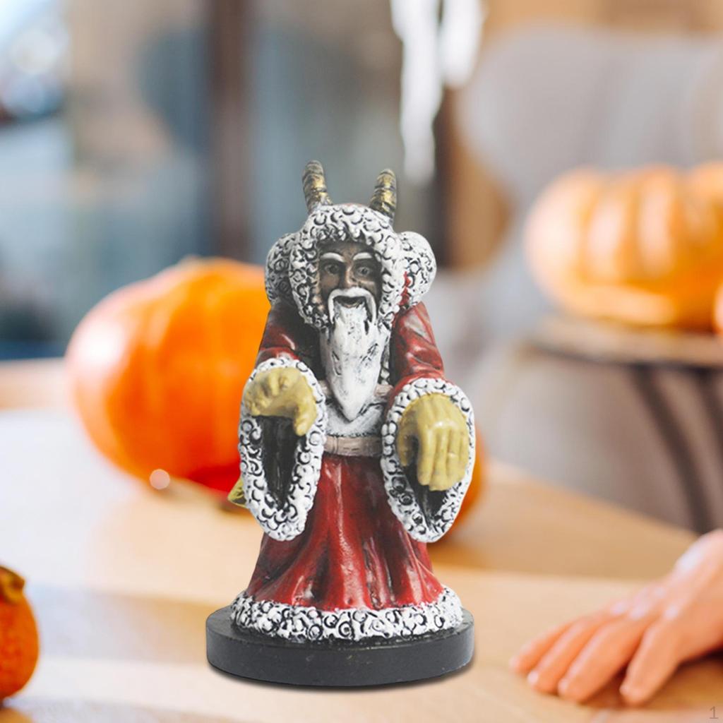 Socha Halloween Socha z pryskyřice Vnitřní dekorace, Sběratelská domácí figurka na verandu