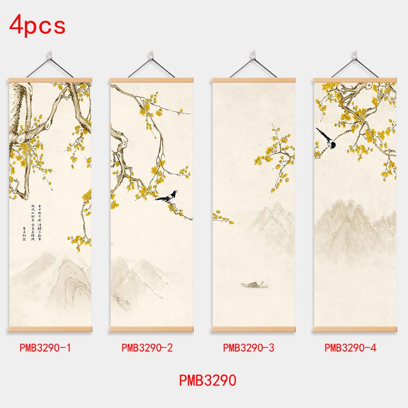 Traditionelle chinesische Landschaftsmalerei, klassische Kunst, Wandbild, Poster, Leinwand