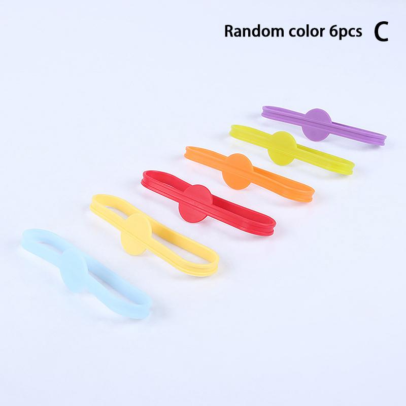 6/8/10/12pc Wine Glass Marker Mini Circle Silicone Wine Glass Marker Cup Identification Ring Recognizer Label Rubber Marker Tool