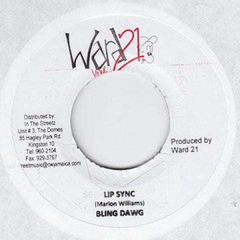 

7-дюймовая пластинка BLING DAWG - Липсинк Ward 21 2009 Ямайка Регги, Ска и Даб