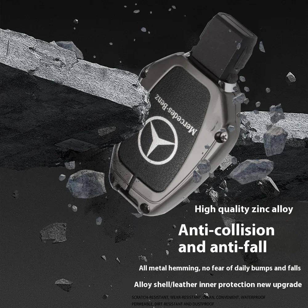 GLC GLB Car Zinc Alloy Key Case Bag Metal Key Shell For Mercedes-Benz A B C E G S V Class GLA GLC GLE GLK Vito Sprinter SL SLK