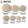 20Pcs Meetee 11-30mm Round Cloth Covered Button Decorative Shank Buttons for Suit Coat Dress Clothes Sewing Buckle Accessories