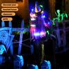 Halloween Crashing Witch into Tree Halloween Outdoor Decoration 2 Mode With Light Flying Witch Lawn Patio Tree Garden Decoration