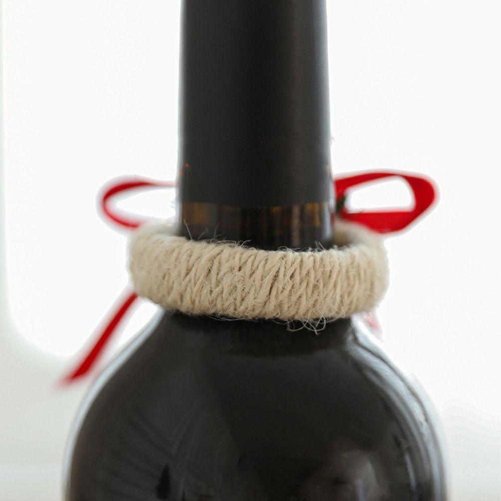 Festive Woven Handmade Napkin Ring with Red Fruit Pinecone Christmas Table Decoration  Party Favors