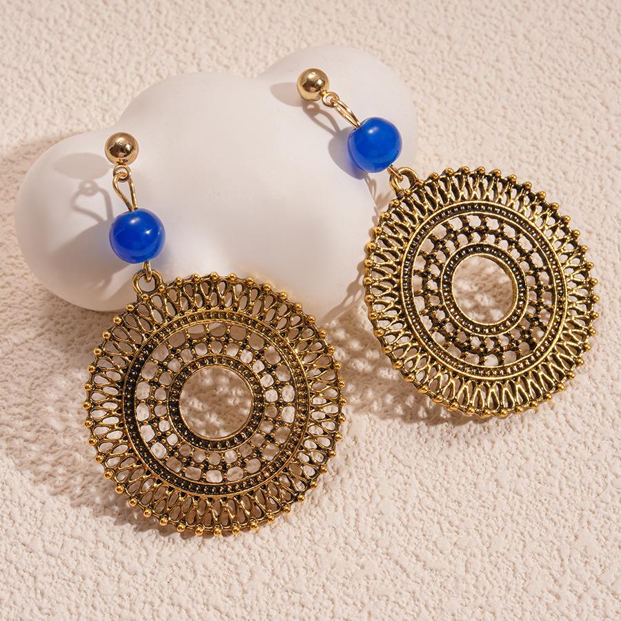 Luxuriöse Rote Blume Quastenohrringe: Stilvolle, Hochwertige Statement-Ohrstecker für Damen