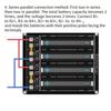 4-Cell 18650 DIY Battery Holder No Welding Required For Series Parallel Setups Overdischarge Shortcircuit Prevention