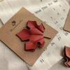 Sophisticated Maple Leaf Hair Clip Luxurious Leather Hairclip Antiskid Hairpin Natural Styles Hair Accessory