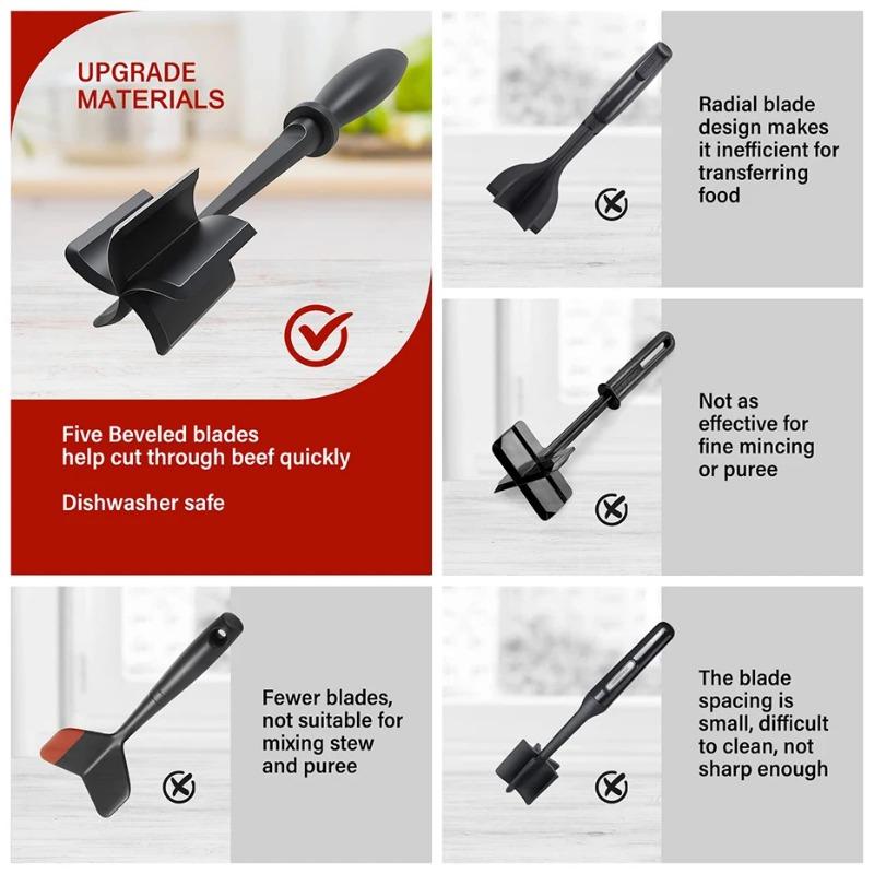 Keuken Hittebestendige vleesmolen Burgerhakker Gehakthakker Apparaat Anti-aanbak kookgerei Thuis Keukengadgets