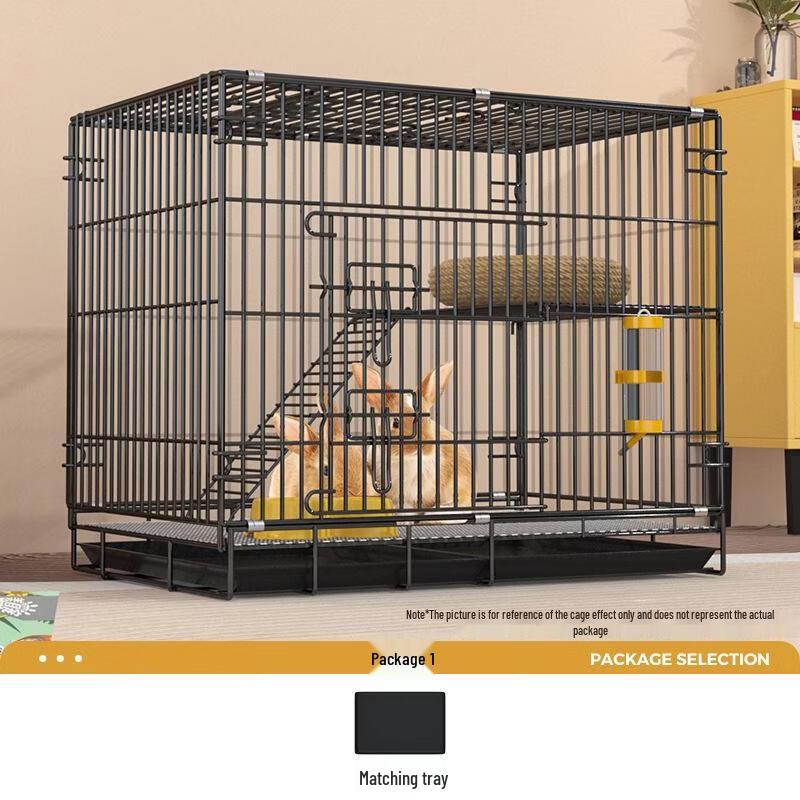 JINGRUIXIANG Large Black Rabbit Cage