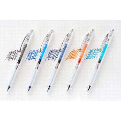 Pentel Ballpoint Pen Gel Ink Energel Infree 0.5mm Clear Shaft BLN75TL5AMZ 5 Colors