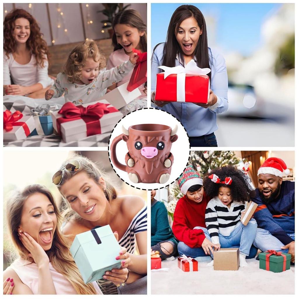 Milk Cow Ice Cream Cup Holder