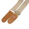 IRIN Adjustable Belt Woven Cotton Guitar Strap with Leather Ends for Electric Acoustic Folk Guitars Comfortable and