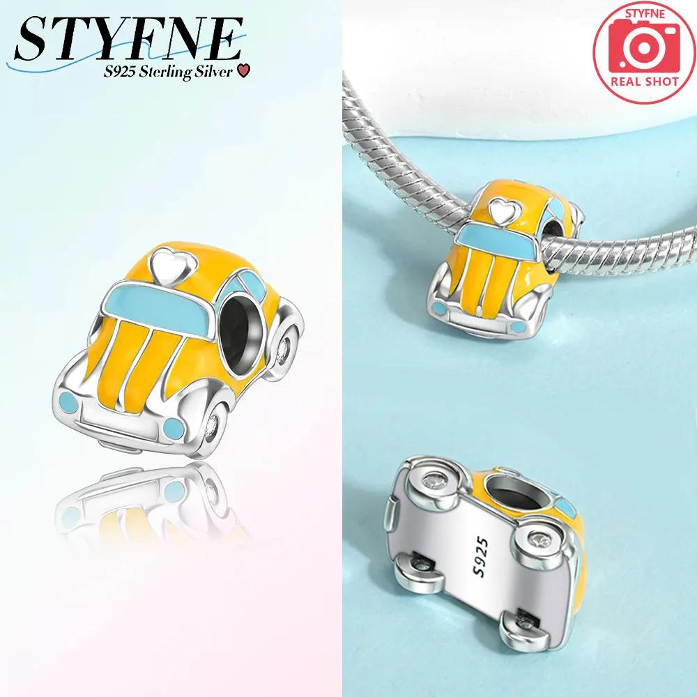 

925 Silver Travel Cruise Beaded Colorful Rotating Ferris Wheel Beaded Fit Bracelet DIY Jewelry Gift
