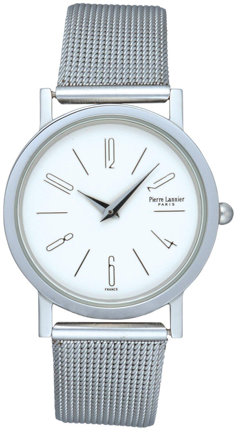 

Pierre Lannier Monotone Metal Watch in White Men s (P015B308) [Official Import]