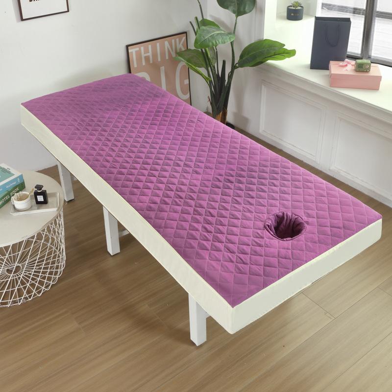 

Thicken Beauty Salon Bed Sheet Skin-Friendly Mattress Massage SPA Treatment Bed Table Cover Anti-slip Bedspread With Hole (as the picture,190x80cm)