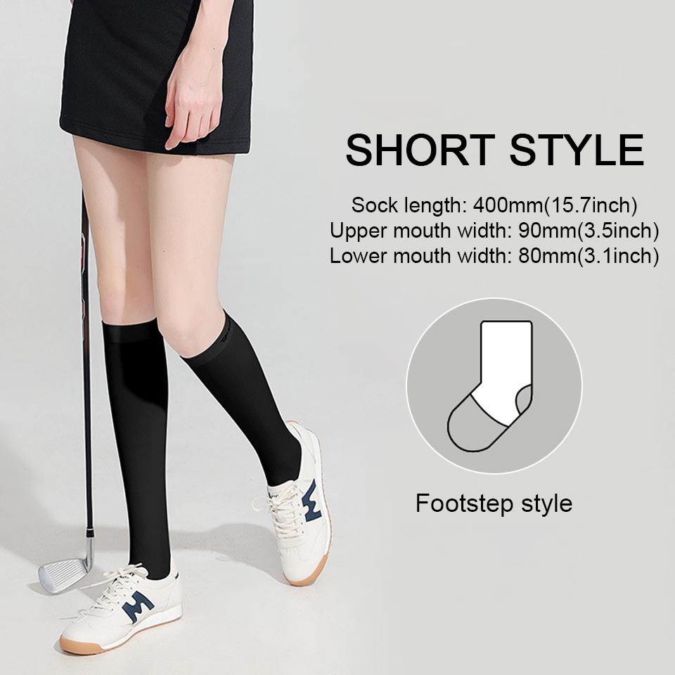 1Pair Summer Ice Silk Stockings Sun Protection Thigh High Quality Socks Breathable Non-Slip Slimming Leg Socks Golf Athletic