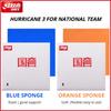 DHS Hurricane 3 National Table Tennis Rubber Pips-in Blue / Orange Sponge Original DHS Ping Pong Sponge Professional Rubber