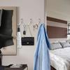 6pcs Double Prong Coat Hooks Wall Mounted Brushed Stainless Steel Hooks For Towel Hat Key Bag Bathroom Kitchen Bedroom