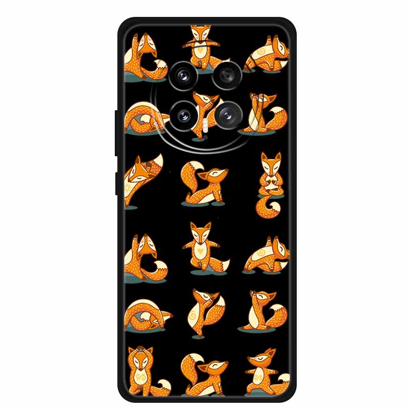 Black Silicone Case For Honor Magic8 Pro Case Cartoon Cat Soft Back Cover For Honor Magic 8 5G Pro Phone Case Coque Funda Para
