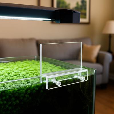 Support de lumière LED pour aquarium en acrylique transparent Fixations suspendues Fixations de lampe d'aquarium sans perçage Boîte de support de lumière à levage