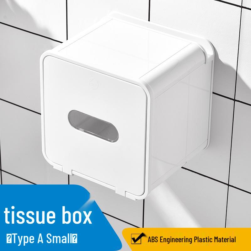 Waterproof No-Punch Toilet Paper Storage Rack and Towel Holder