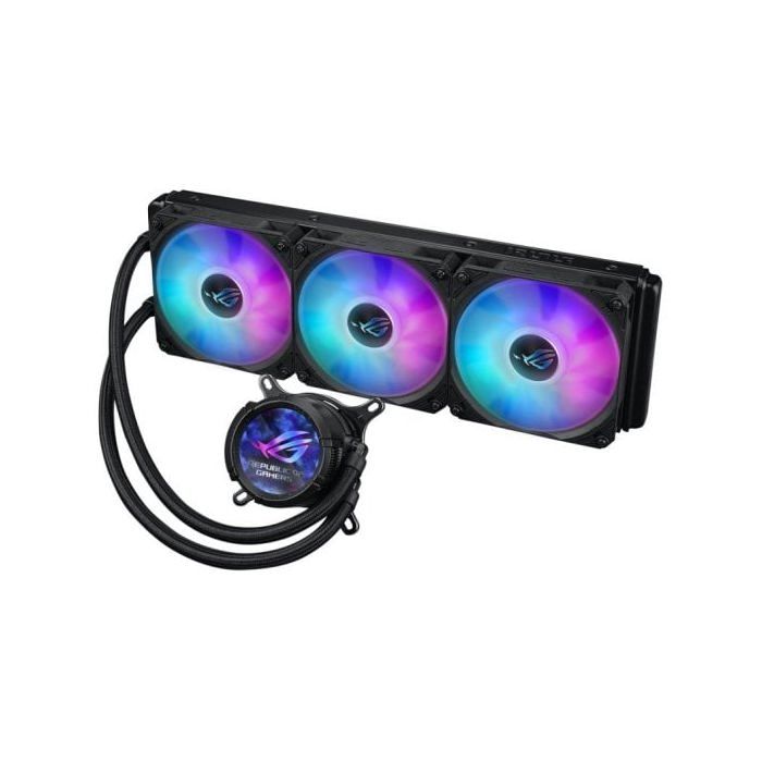 Refroidissement liquide - asus - rog strix lc iii 360 argb lcd - 120 mm - 80,95 cfm - 31 db
