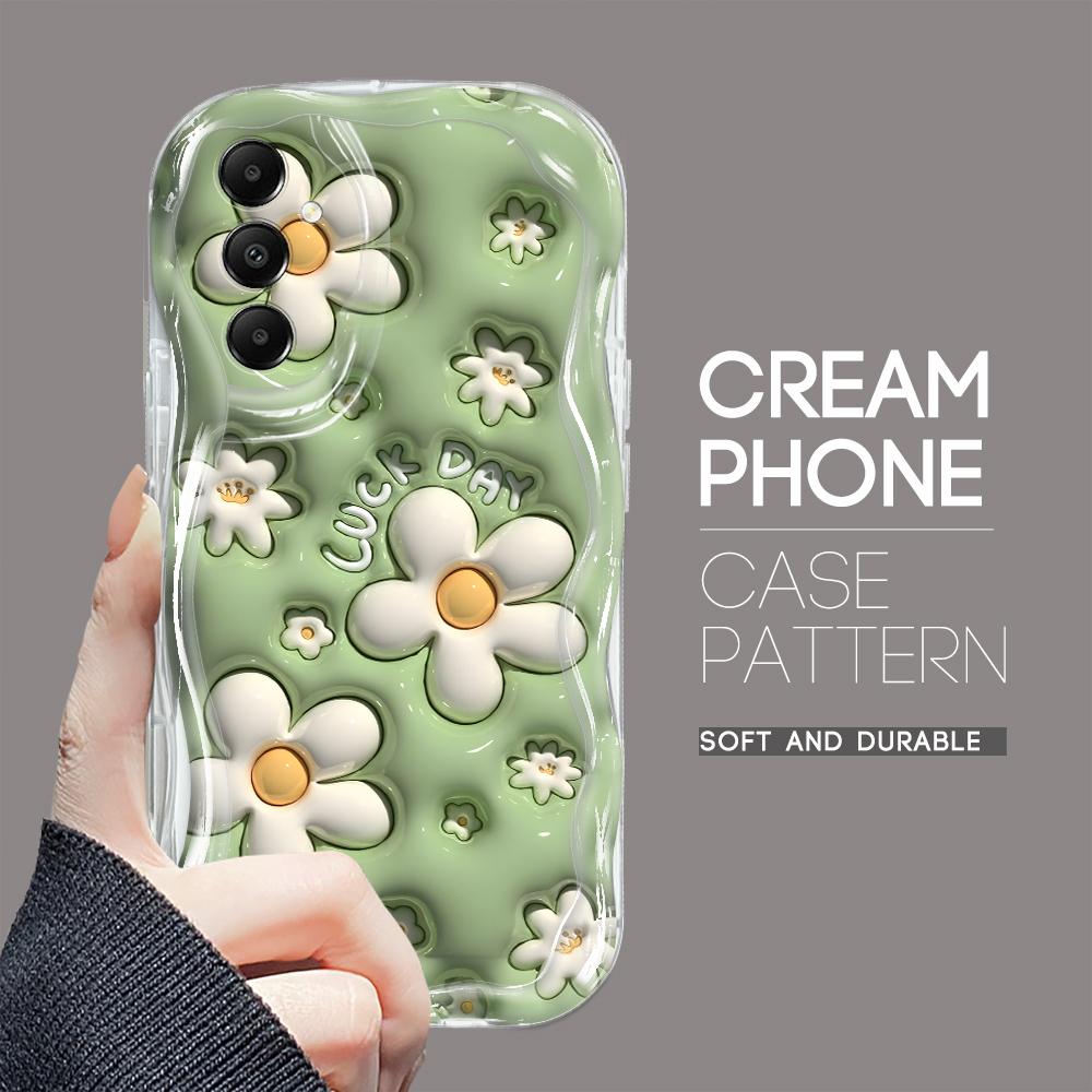 

Милый мультяшный узор, кремовая текстура, мягкий силиконовый чехол с волнистыми краями, чехол для телефона Samsung Samsung S25 Plus 5G прозрачный