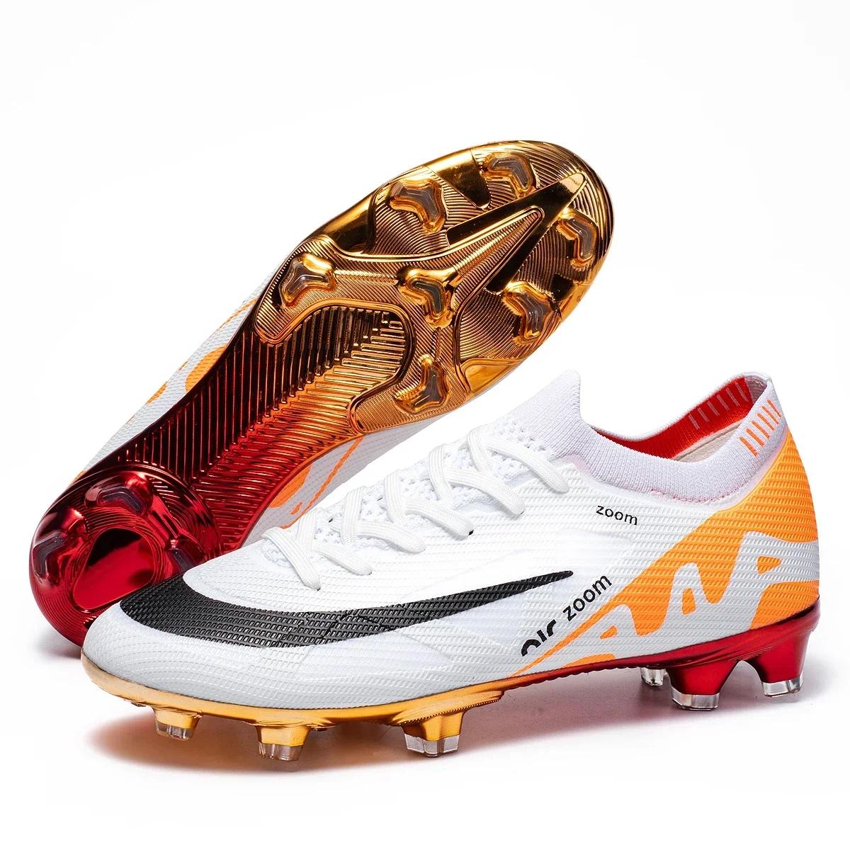 

New Men Football Boots Cleats Professional Soccer Shoes Training Outdoor Grass Match Unisex Cleats Sport Sneakers Breathable 35