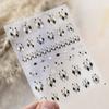 1pcs 5D Shell Light Nail Stickers Fashion Gold Border Love Bowknot Moon Star Art Decal High Quality Manicure Decorations
