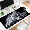Cute Fluffy Cat Large Extended Mouse Pad Non Slip Desk Mat Animal Print Keyboard Mousepad For Gaming Office Laptop Desktop Decor