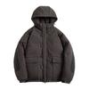 Mens Retro Japanese Style Stand Collar Hooded Cotton Coat Winter Loose Warm Casual Couple Outerwear