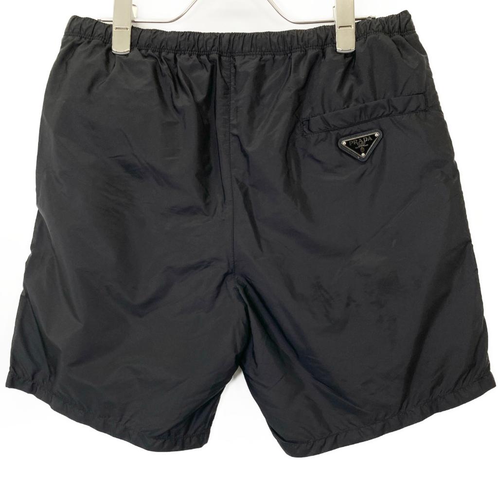 Prada Black 23 Year UB333 S231 13Z3 Nylon Shorts Bottoms 46 blackUsed