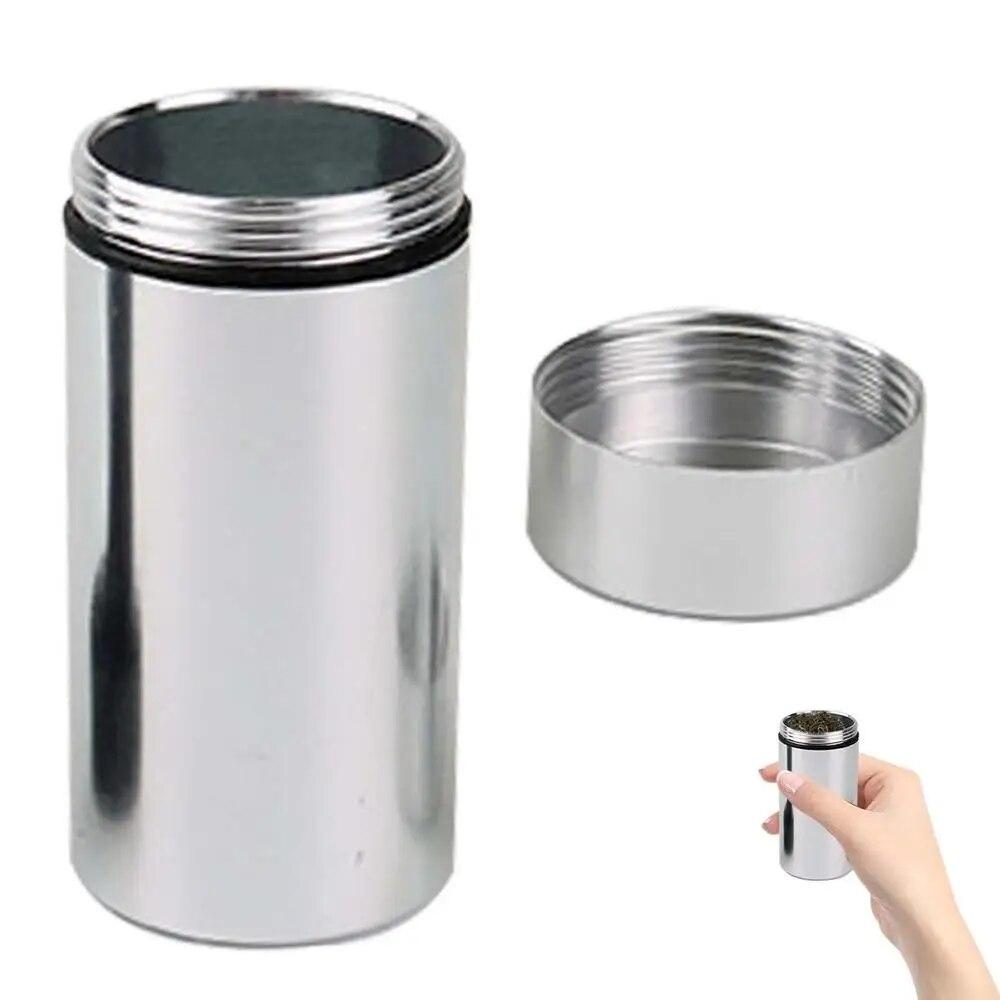 Mini Tea Caddy Sealed Storage Tank Portable Travel Tea Boxes Tea Tin Containers Coffee Canister Kitchen Spice Candy Jar