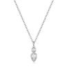 Oval Round Pendant Necklace Minimalist Clavicle Necklace Fashion Zirconia Necklace